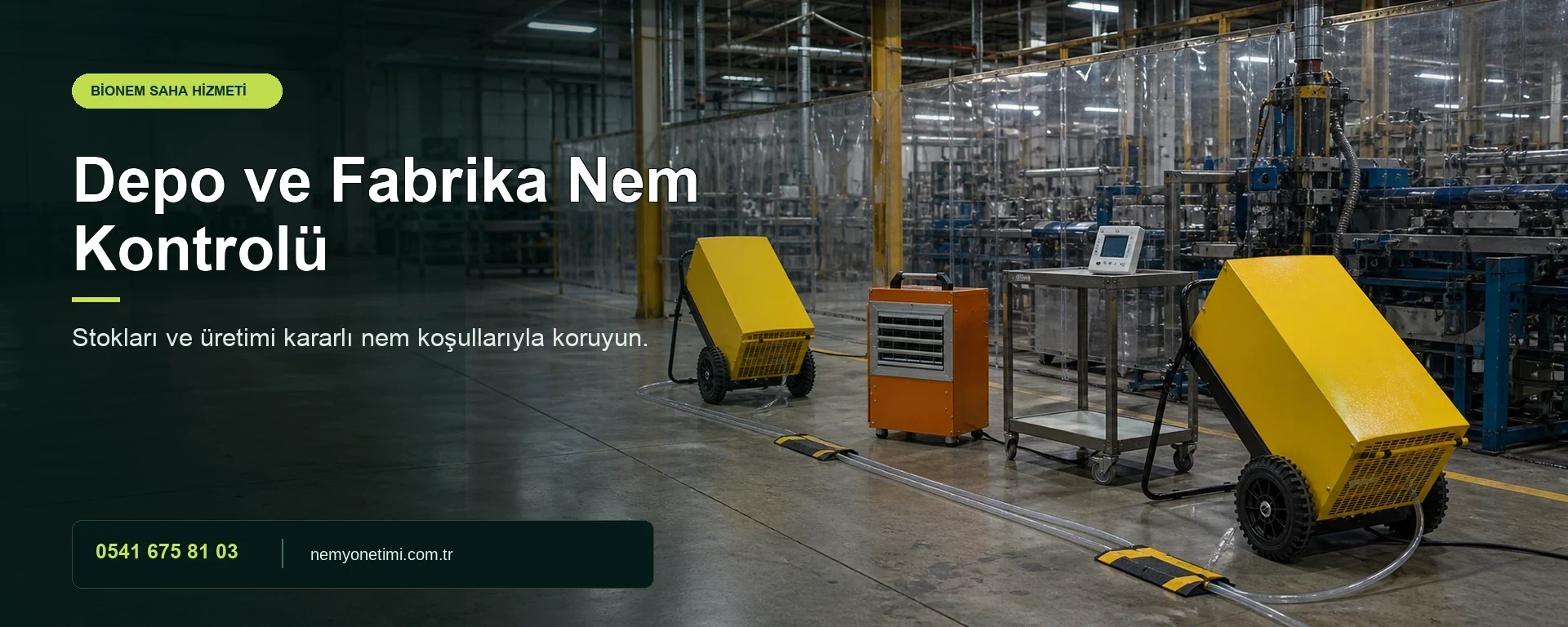 Depo ve Fabrika Nem Kontrolü - saha uygulaması